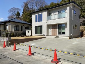 石巻市T様邸駐車場工事（コンクリート敷）