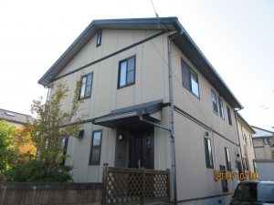 エスケープレミアムシリコンプラン（外壁　1F SR414、2F SR161 屋根コーヒーブラック）富谷市M様邸屋根外壁塗装工事