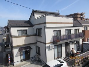 エスケープレミアムシリコン（SR407、SR414）石巻市K様邸屋根外壁塗装工事